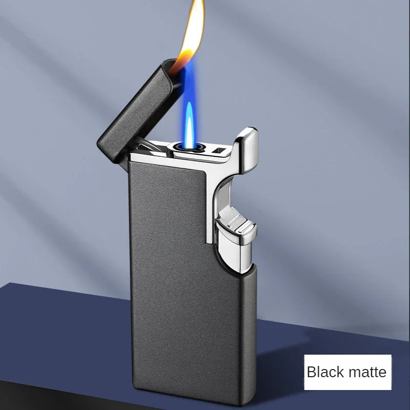 Metall Double Fire Jet Butan Feuerzeug | Karnz