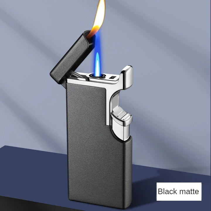 Metall Double Fire Jet Butan Feuerzeug | Karnz