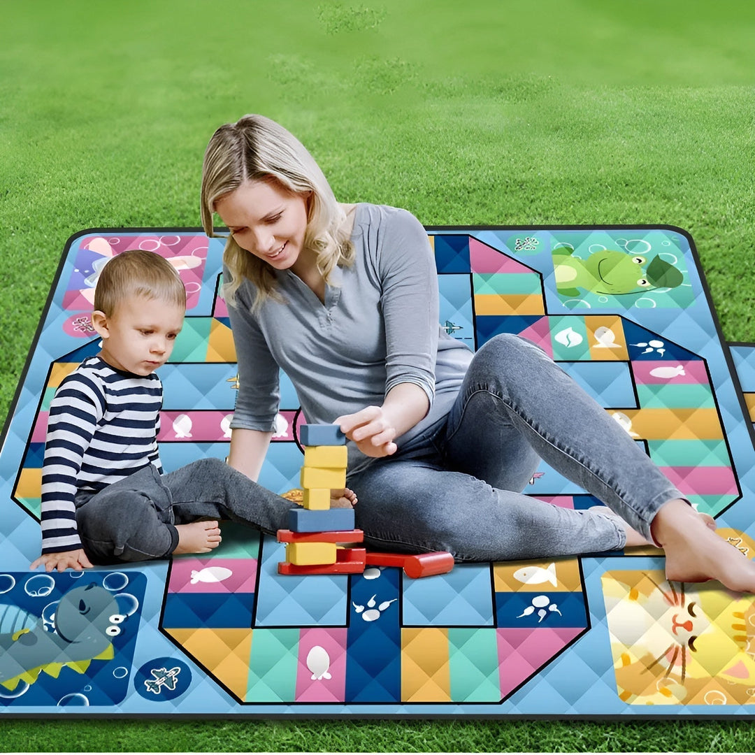 Karnz | Faltbare Baby-Spielmatte Wanderlino | Gepolstert & Wasserabweisend | Für Draussen & Zuhause | Inkl. Tragetasche
