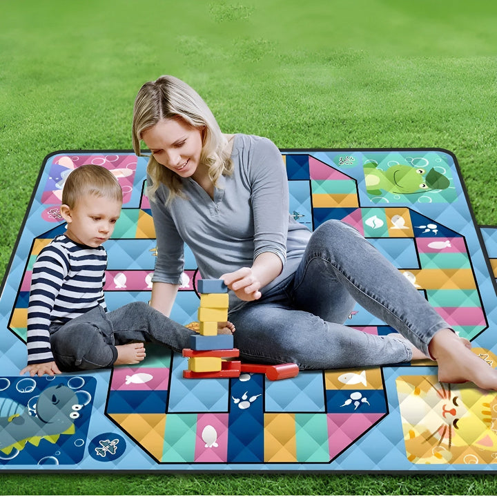 Karnz | Faltbare Baby-Spielmatte Wanderlino | Gepolstert & Wasserabweisend | Für Draussen & Zuhause | Inkl. Tragetasche