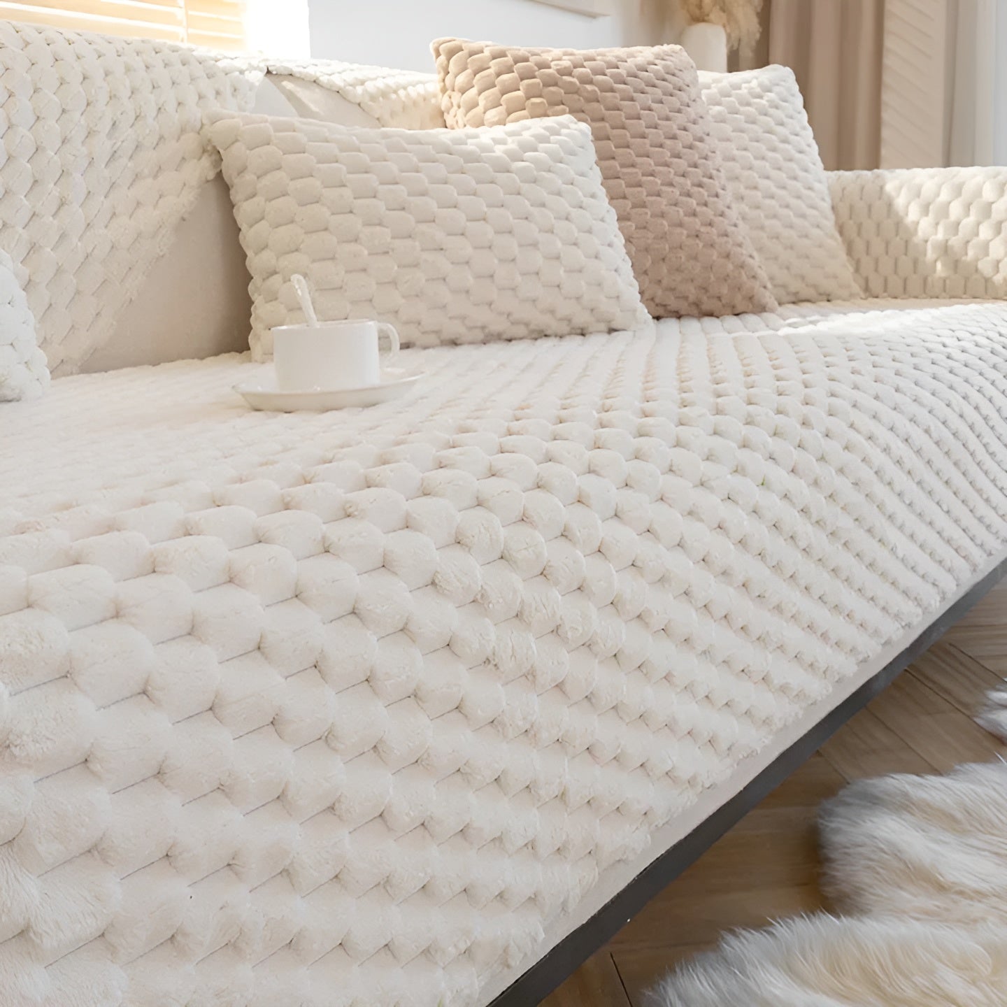 Luxuriöser Velours Sofabezug - VeluLuxe | Karnz