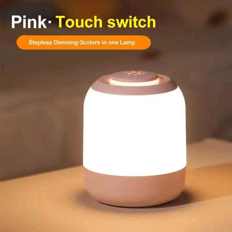 Karnz | LUMINA TOUCH LED Tischlampe | Tragbar & Dimmbar | Touch-Steuerung | Für Schlafzimmer & Kinderzimmer