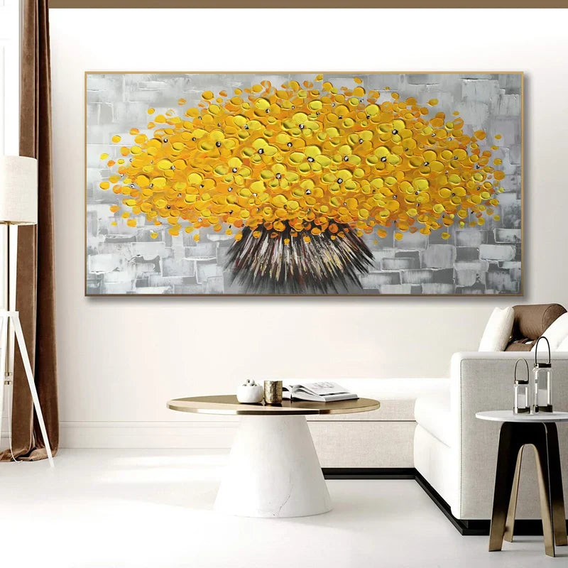Moderne abstrakte Blumenbaum Wandkunst Fine Art Leinwanddrucke Große Größen Bilder Für Wohnzimmer Schlafzimmer Home Office Kunstdekoration | Karnz