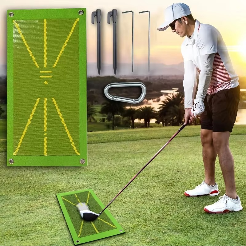 Golf-Trainingsmatte zur Schwungbahn- und Trefferkennung