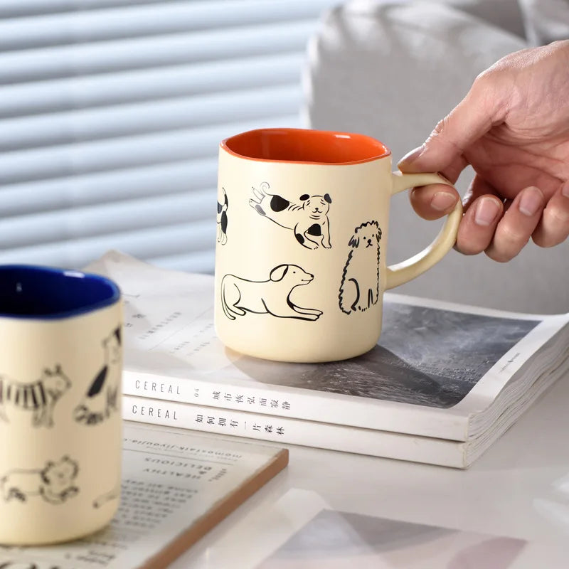 Bist du ein Katzen- oder ein Hundemenschen Kaffeebecher