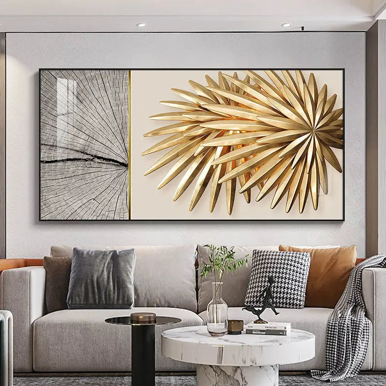 Moderne Ästhetik Abstrakte Sonne & Mond Wandkunst Feine Kunst Leinwanddrucke Bilder für luxuriöses Loft Wohnzimmer Esszimmer Lifestyle Kunst Dekor | Karnz