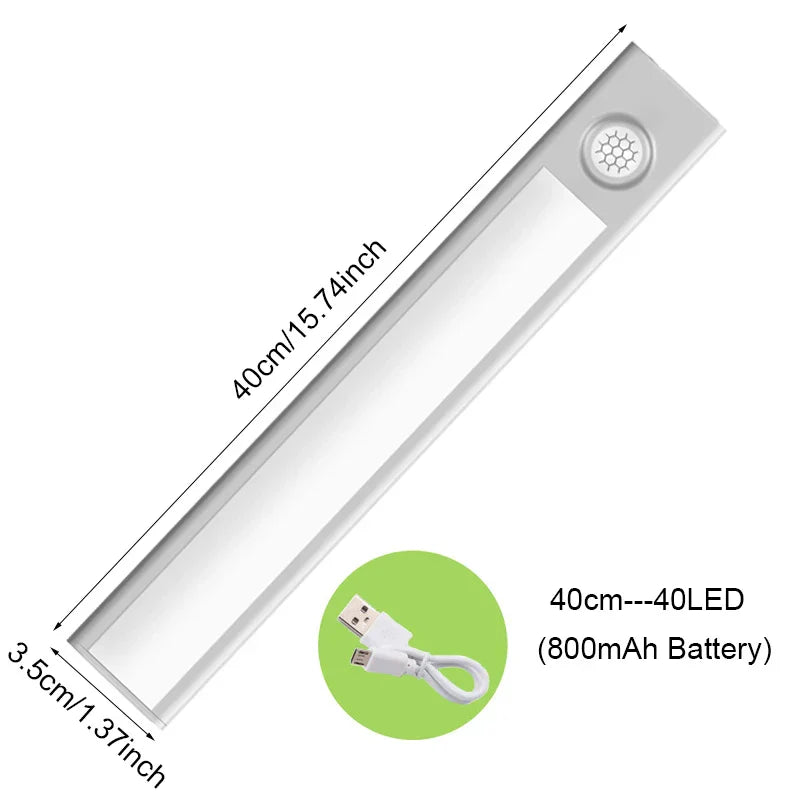 USB-wiederaufladbare Bewegungsmelderlampe