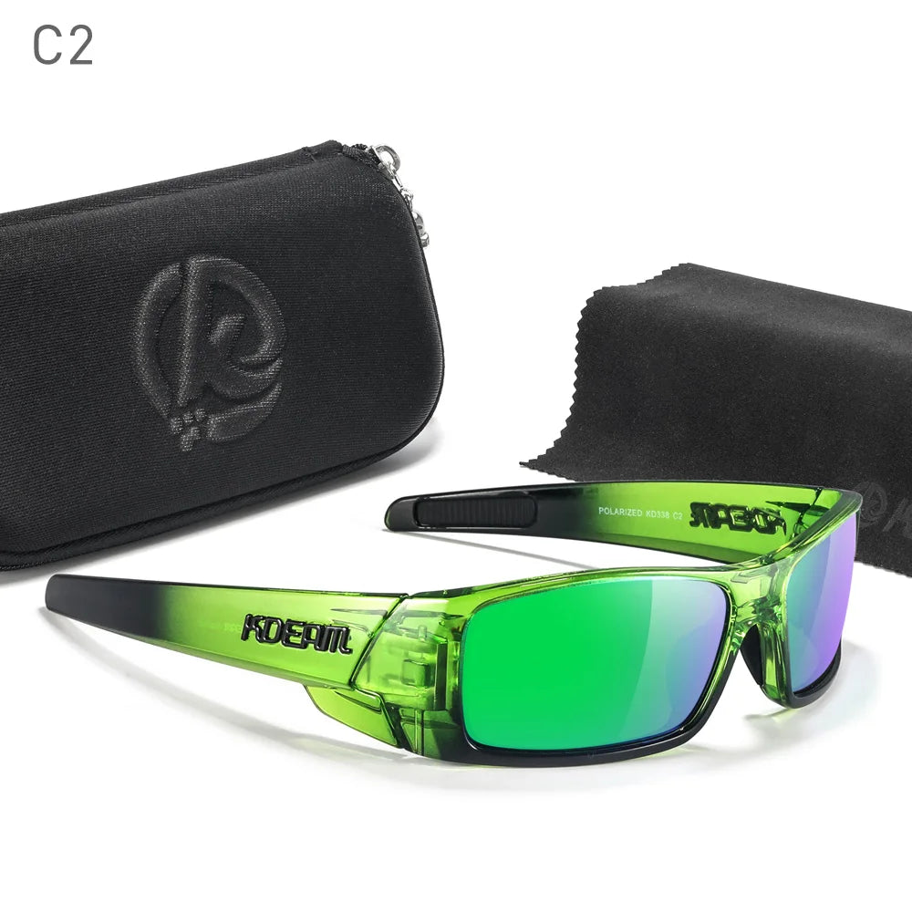 Photochrome Sonnenbrille Schwarzer Rahmen mit Etui | Karnz
