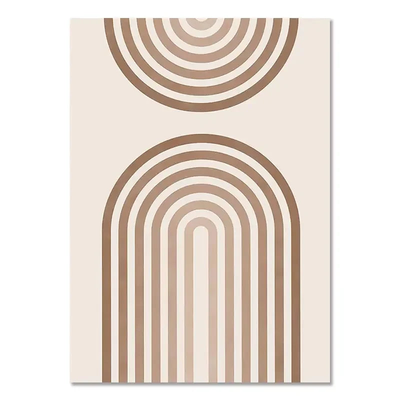 Minimalistische Terrakotta Sonnen abstrakte Wandkunst Fine Art Leinwanddrucke moderne Bilder für Wohnzimmer Schlafzimmer Galerie Wandkunst Dekor | Karnz
