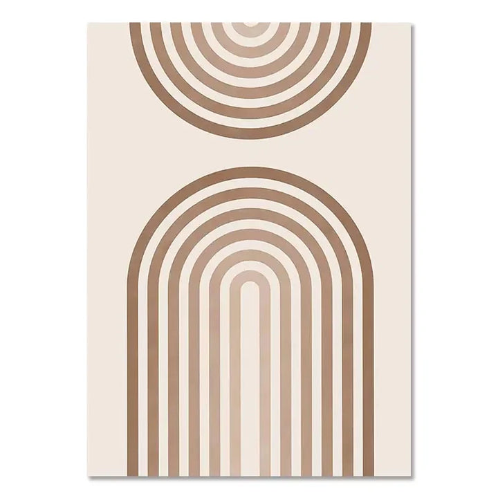 Minimalistische Terrakotta Sonnen abstrakte Wandkunst Fine Art Leinwanddrucke moderne Bilder für Wohnzimmer Schlafzimmer Galerie Wandkunst Dekor | Karnz
