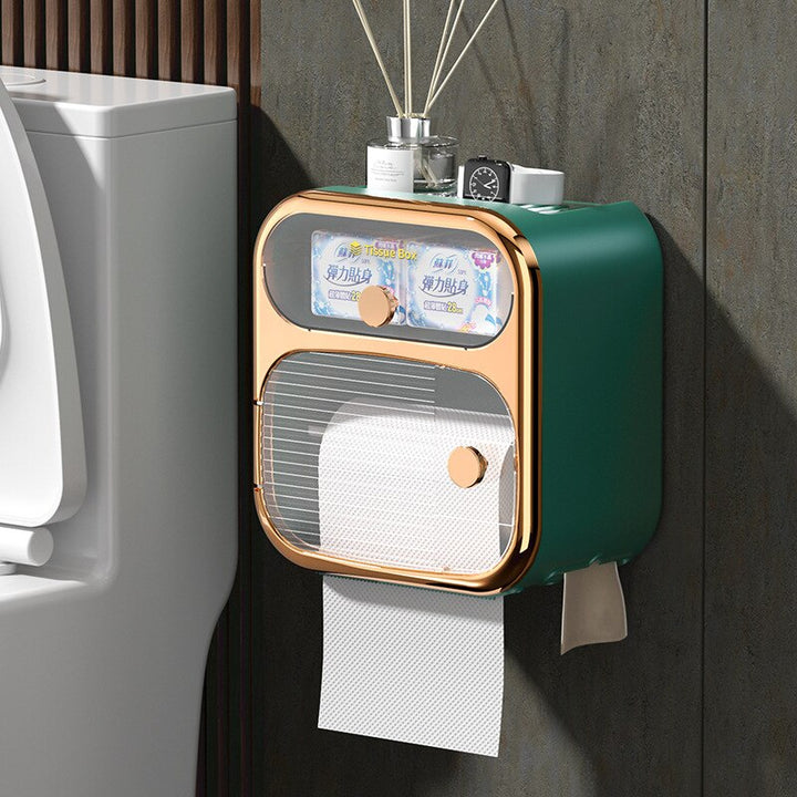 Karnz | MultiBox wandmontierte Toilettenpapier Handtuch Aufbewahrungsbox