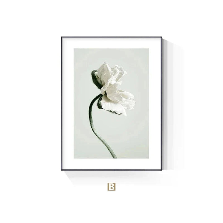 Minimalistische abstrakte florale Wandkunst Fine-Art-Leinwanddrucke inspirierendes Zitat Poster Galerie Wandbilder für Wohnzimmer Schlafzimmer Kunstdékor