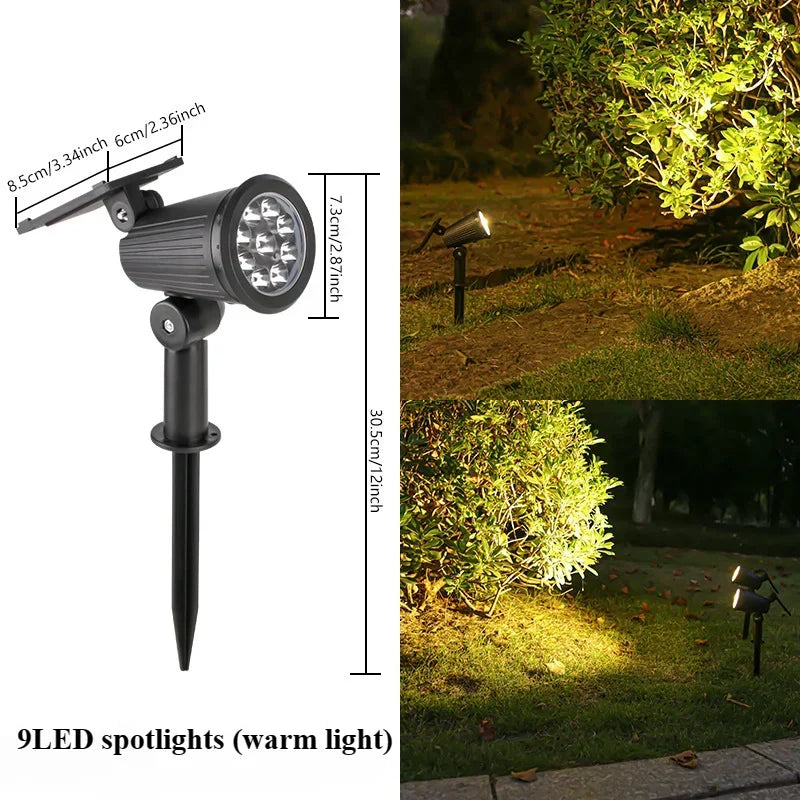 Solar LED Gartenstrahler Außen | Karnz