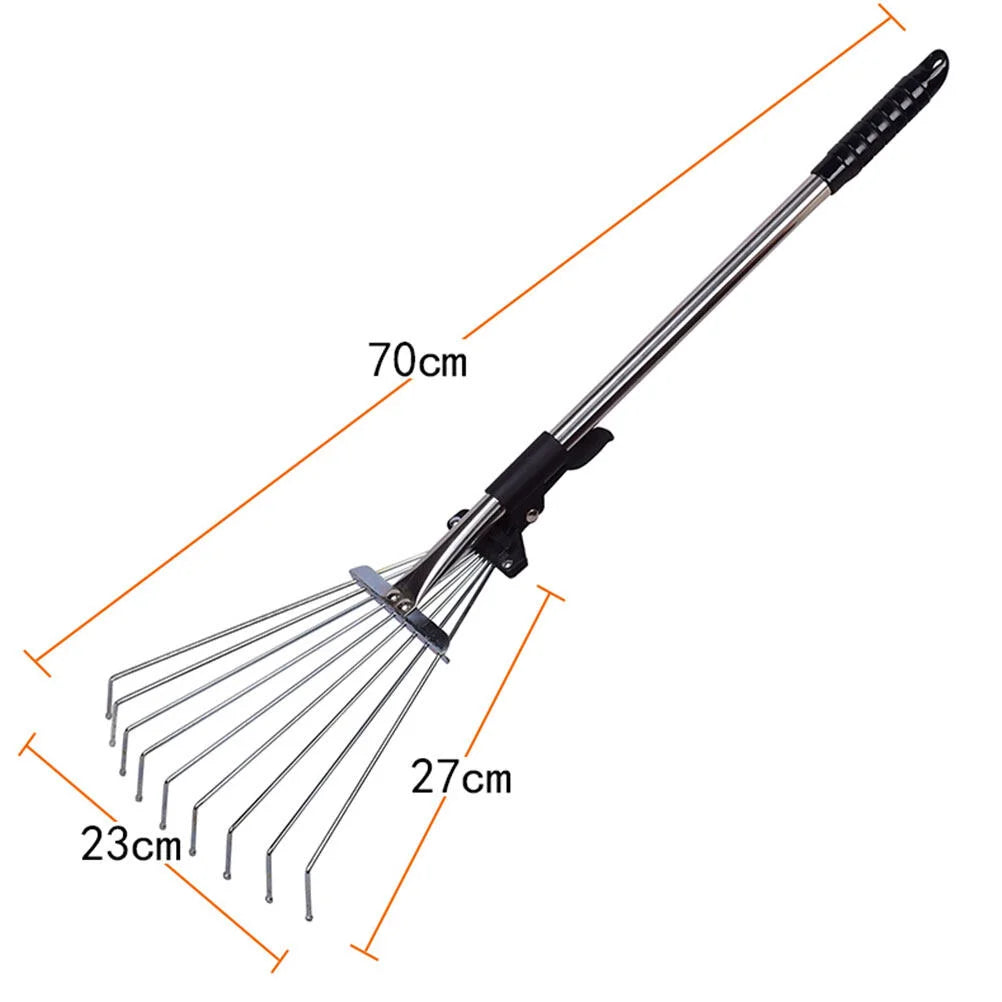 Gartenhelfer Teleskopischer Gartenreiniger Laubrechen | Karnz