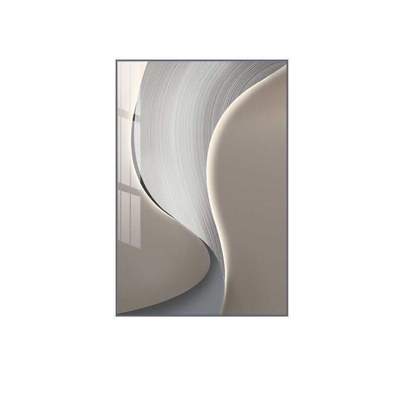 Abstrakte industrielle graue beige Wandkunst Fine Art Leinwanddrucke Bilder für städtische Wohnräume Wohnzimmer Home Office Kunstdekoration | Karnz