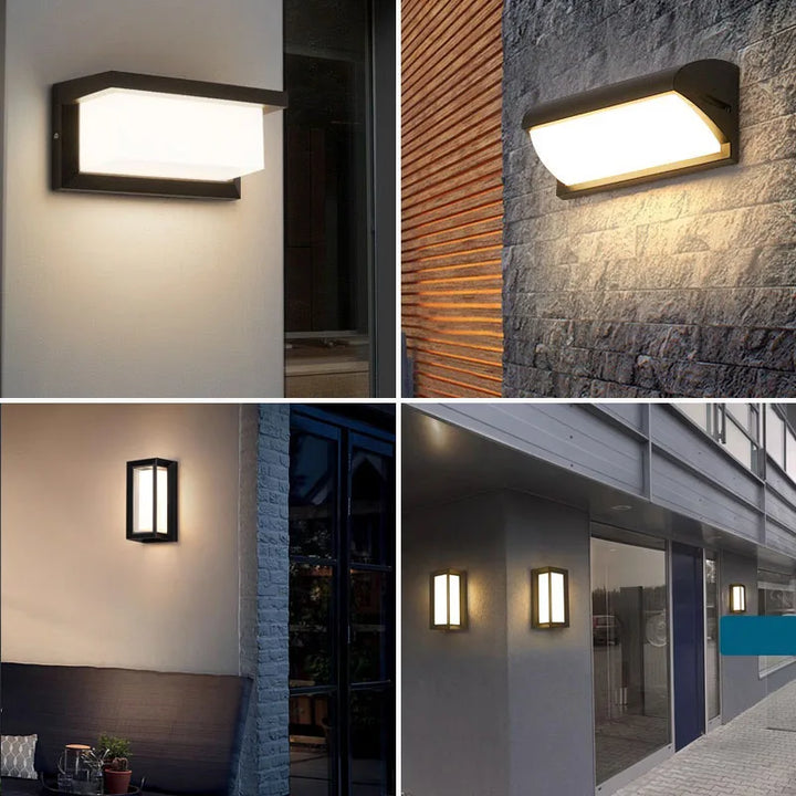 Karnz | LED-Wandleuchte mit Radar-Bewegungsmelder – 16W wasserdichtes Licht für den Innen- und Außenbereich, kaltes und warmes Weißes Licht, AC85-265V