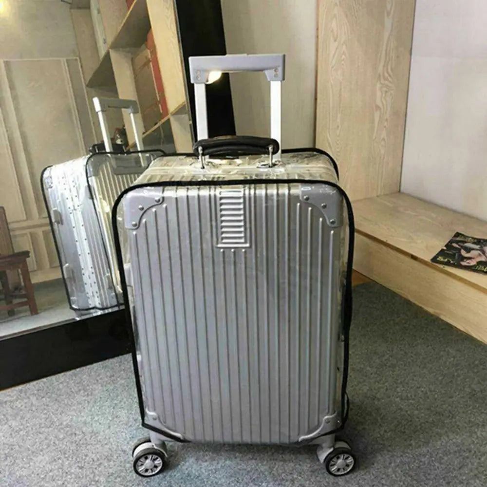 Karnz | ClearGuard Suitcase Cover Transparent | Waterproof & Dustproof | Luggage Protection for 16–30 inch Trolleys | Reusable & Tear-resistant