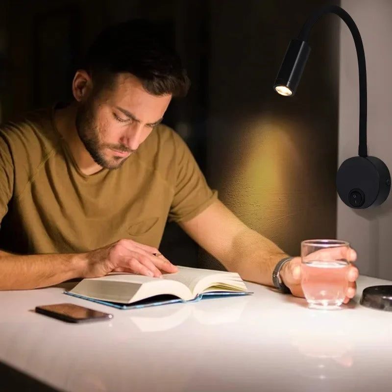 Karnz | Versatile LED wall light: Modern, flexible, perfect for reading in bed