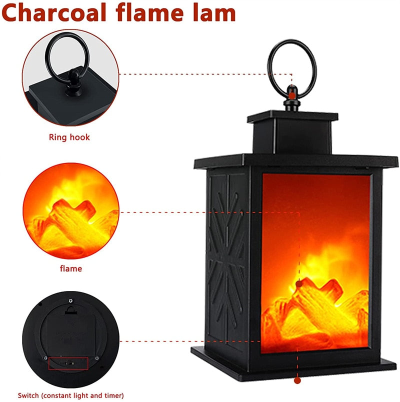 Inferno Tragbarer Kamin Nachtlampe | Karnz