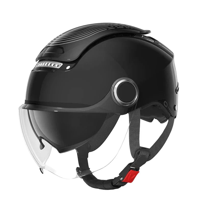 Offener Motorradhelm mit Doppelvisier und atmungsaktivem Sommerdesign – RiderMax