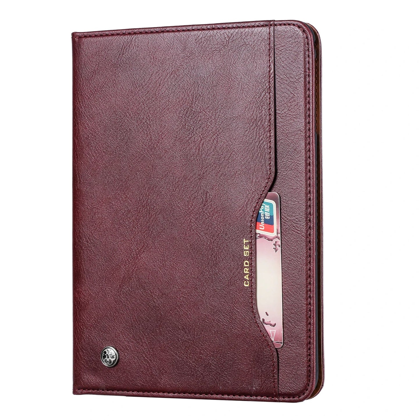 Leder Flip Case für iPad 9,7 (2017-2018), 10,2 (7. / 8. Gen), Air 2/3/4, Pro 9,7/10,5/11 - Wasserdicht, Stoßfest, Business Tablet Hülle