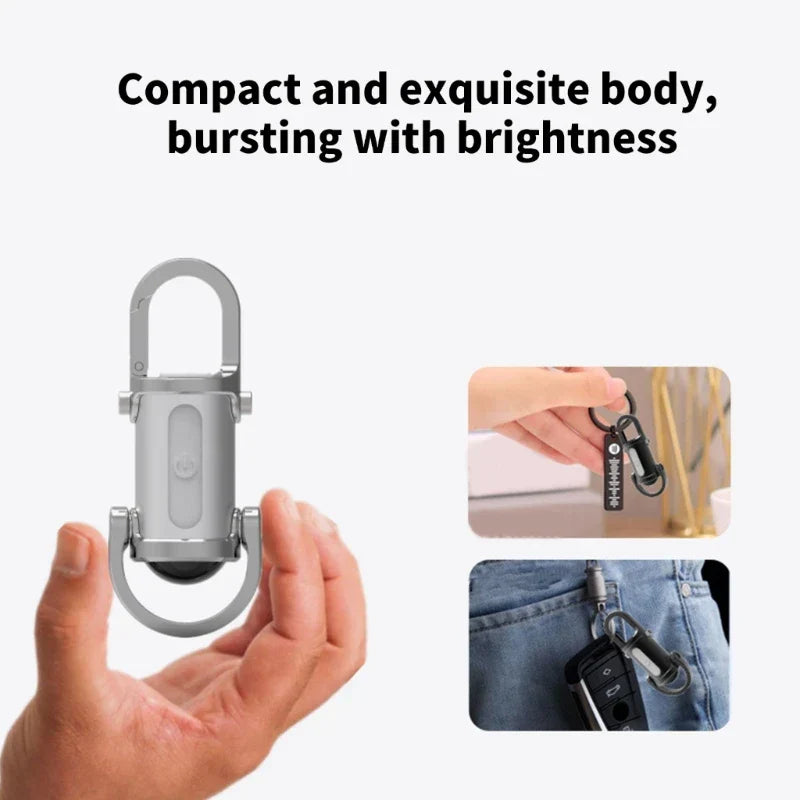 LED Taschen USB wiederaufladbare Schlüsselanhänger Licht | Karnz