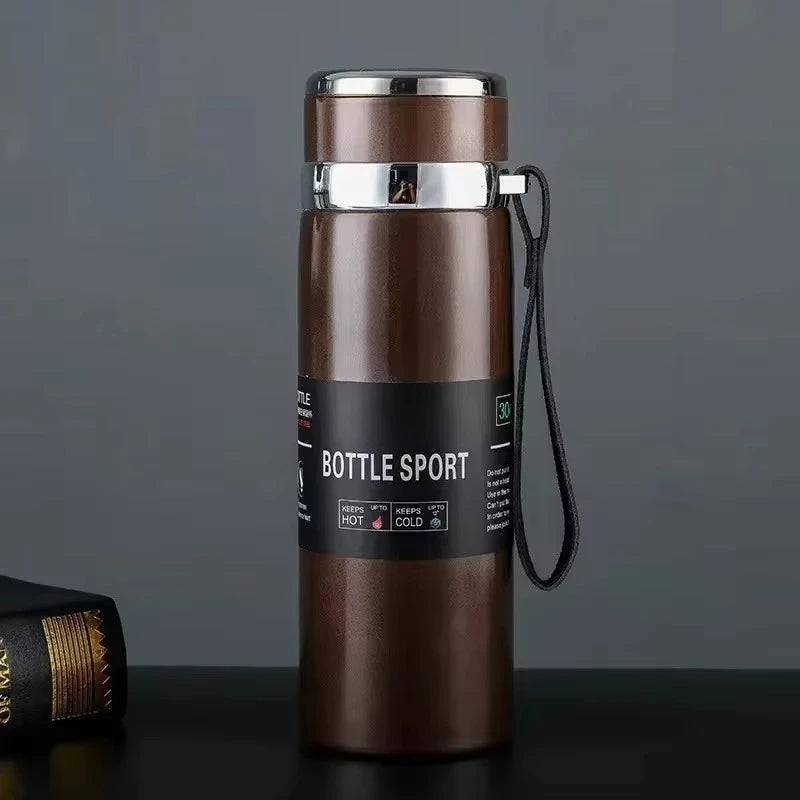 Edelstahl-Thermosflasche vakuumisoliert 1000 ml | Karnz