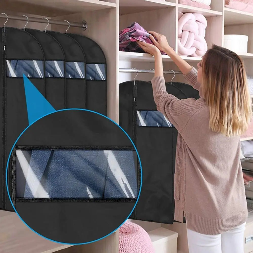 Karnz | GARMENTA Premium Kleid Schutzabdeckung | Staub- und wasserfest | Mit Sichtfenster | 3 Größen