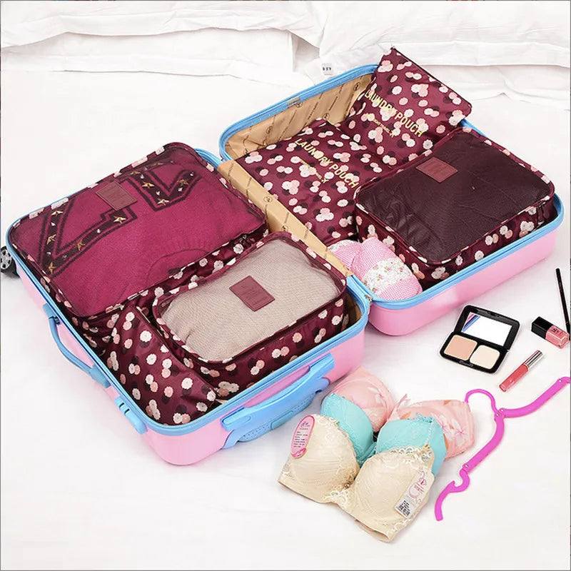 Karnz | TRAVORO Packwürfel Set | 6-teilig | Wasserdicht & Extra Volumen | Koffer Organizer für Herren