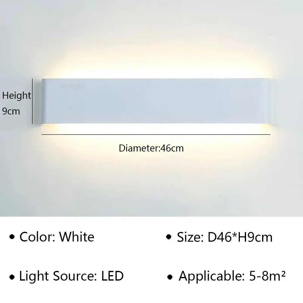 Karnz | LumiEra Moderne LED Wandleuchte | Stilvolles Design | Warmweißes Licht für Schlafzimmer, Flur & Badezimmer