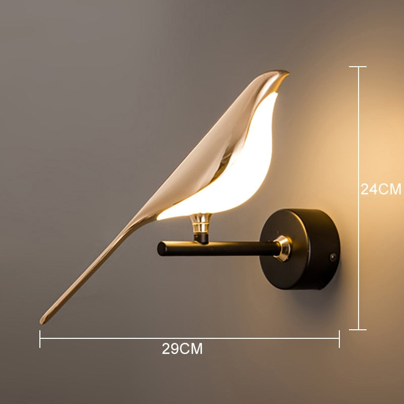 Karnz | Moderne nordische Wandvogel Lampe