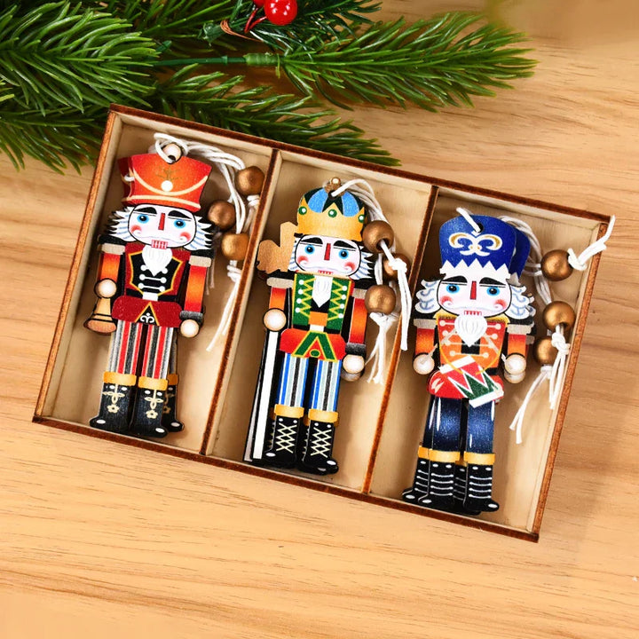 Fröhliche Weihnachtsanhänger – Bunte Dekorationsanhänger für den Weihnachtsbaum | Karnz