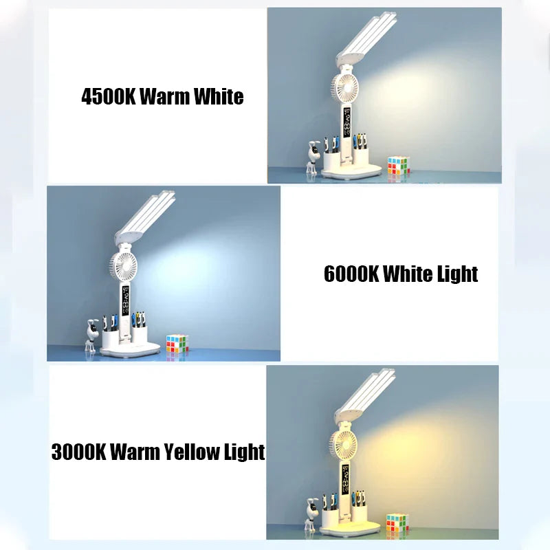 Multifunktionale 3 in 1 Schreibtisch LED Lampe | Karnz