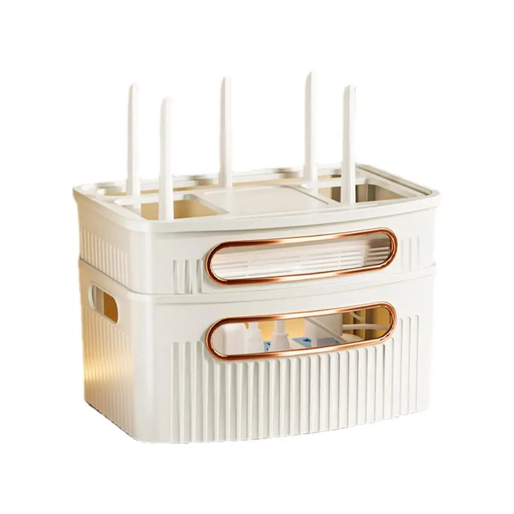 Staubdichter dekorativer Router Aufbewahrungsbox Organizer
