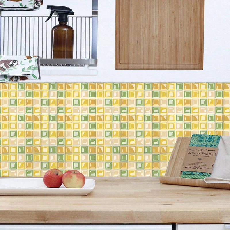 DecoMosaic 3D Mosaik Wandfliesen Aufkleber Karnz