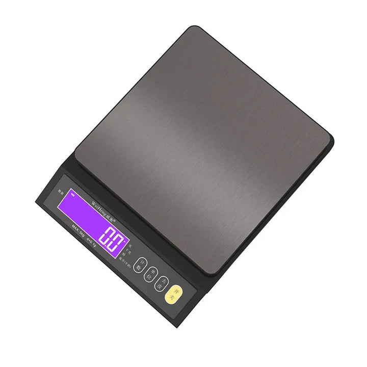 Karnz | 5 kg/0,1 g und 10 kg/1 g digitale elektronische Küchenwaage, LCD-Display, voll wasserdichtes Edelstahl-Waagetool zum Backen