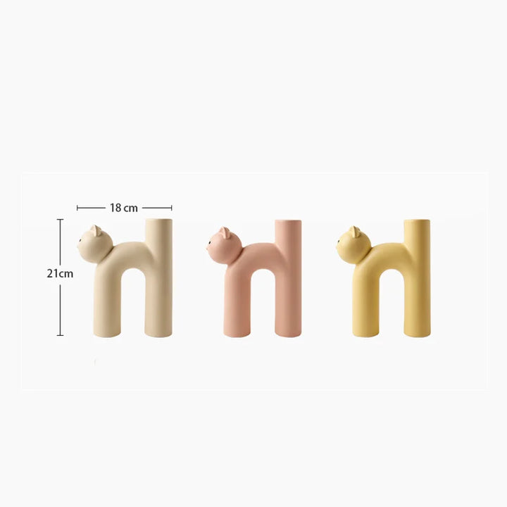 Mini Cat Elegante Minimalistische H-förmige Karnzumenvase | Karnz