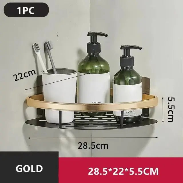 Duschregal ohne Bohren Aluminium | Karnz