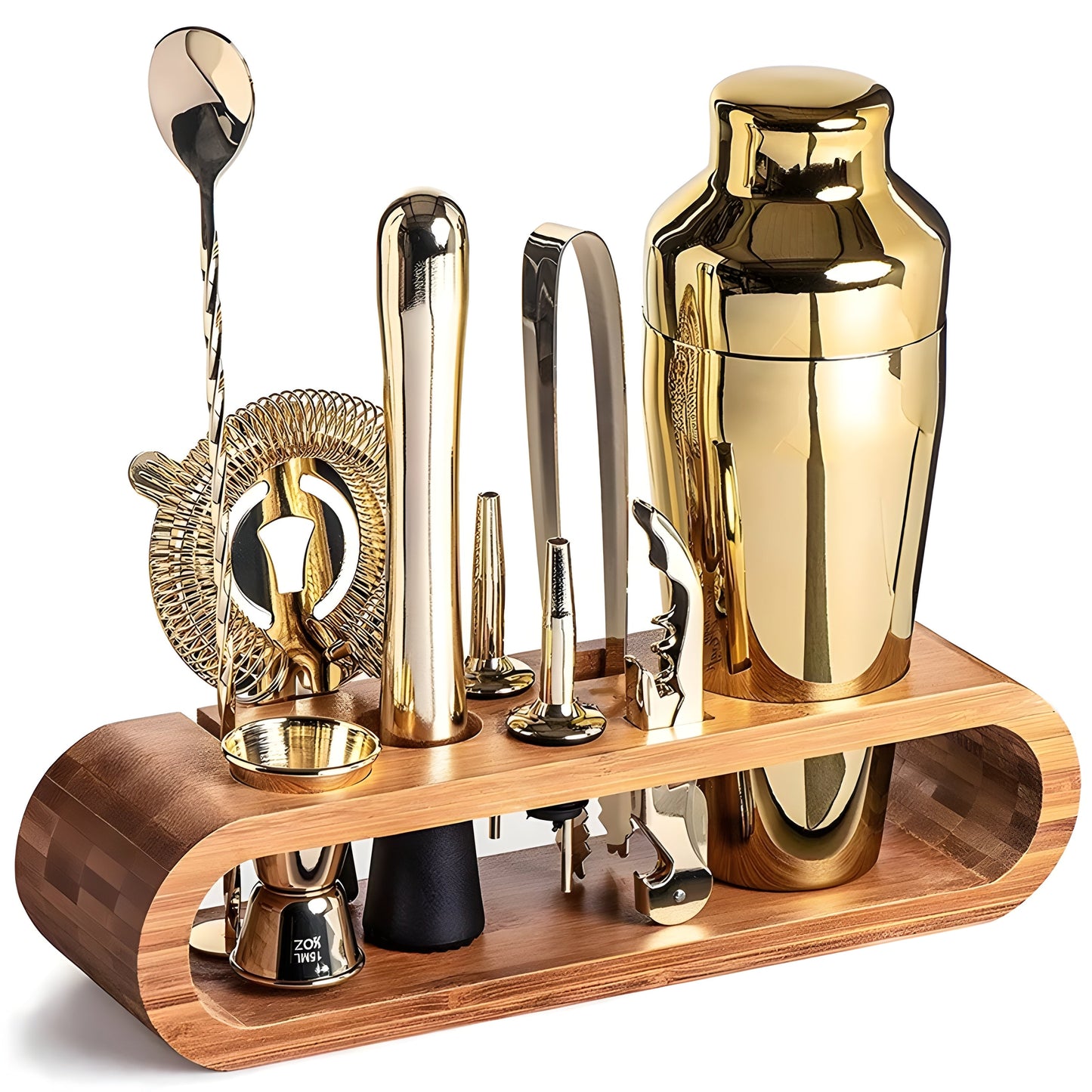 Cocktailshaker-Set aus Edelstahl – 10-teiliges Premium-Barkeeper-Set | Ideal für Mixgetränke und Partys