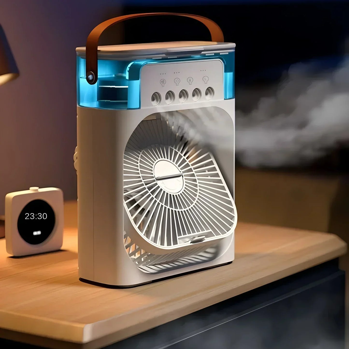 Portae 3-in-1 Luftkühler mit Ventilator, Klimaanlage und Luftbefeuchter – energieeffizient, 7-farbige LED-Beleuchtung