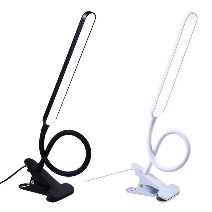 Karnz | LED-Klemmleuchte LumaFlex | 3 Lichtfarben & 10 Helligkeitsstufen | USB-Betrieb | Flexibler Schwanenhals | Augenfreundlich & Dimmbar
