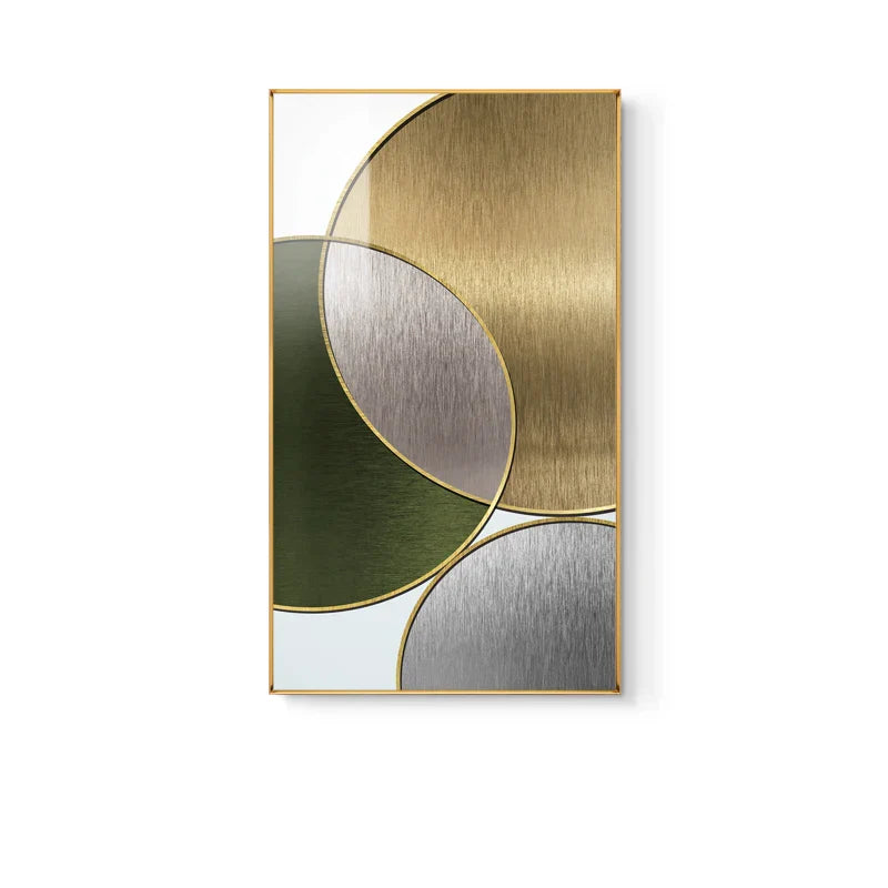 Modern abstrakte geometrische Kreise Wandkunst Fine Art Leinwanddrucke Bilder für luxuriösen Wohnbereich Esszimmer Hotel Schlafzimmer Home Office Kunst Dekor | Karnz