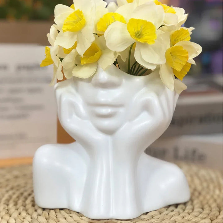 Fröhliche GlücksKarnzumentopfs Skulptur | Karnz