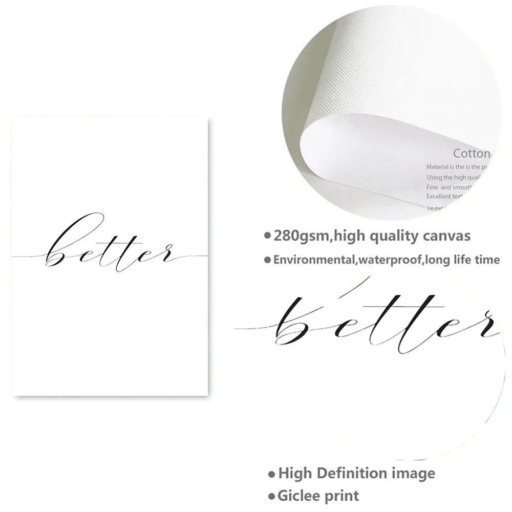 Lovers Zitat Wandkunst Schwarz Weiß Minimalistisch Typografische Poster Feine Kunst Leinwanddrucke Bild Für Schlafzimmer Wohnzimmer Kunst Dekor | Karnz
