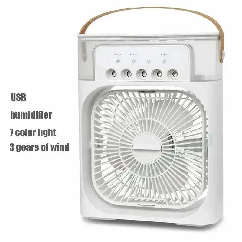 3 In 1 Ventilator Klimaanlage Haushaltskleiner Luftkühler LED Nachtlicht Tragbarer Luftbefeuchter Luftregelungsventilator Büro Zuhause Ventilator Neu | Karnz