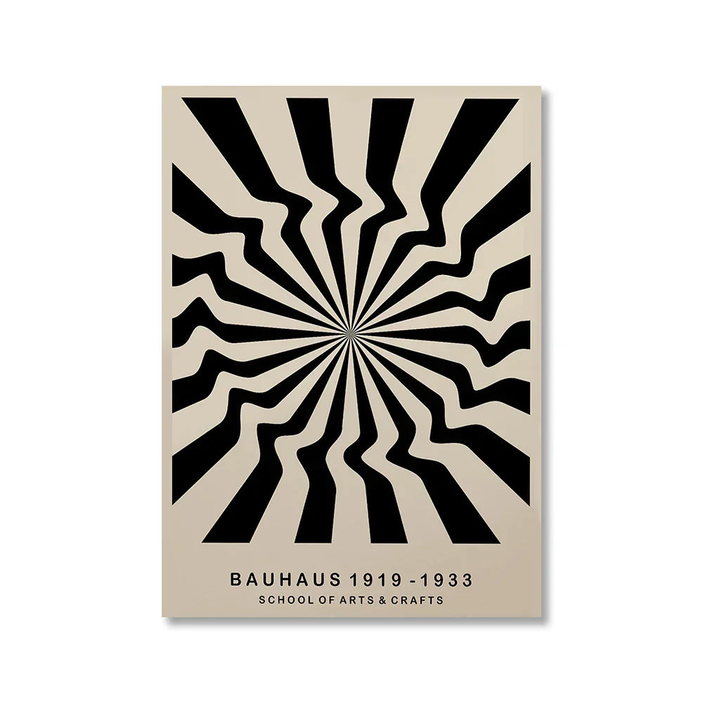 Vintage Retro Geometric Abstract Bauhaus Expo Kunst Galerie Poster Wandkunst Feine Kunst Leinwanddrucke Bilder Für Wohnzimmer Esszimmer Home Office Dekor | Karnz