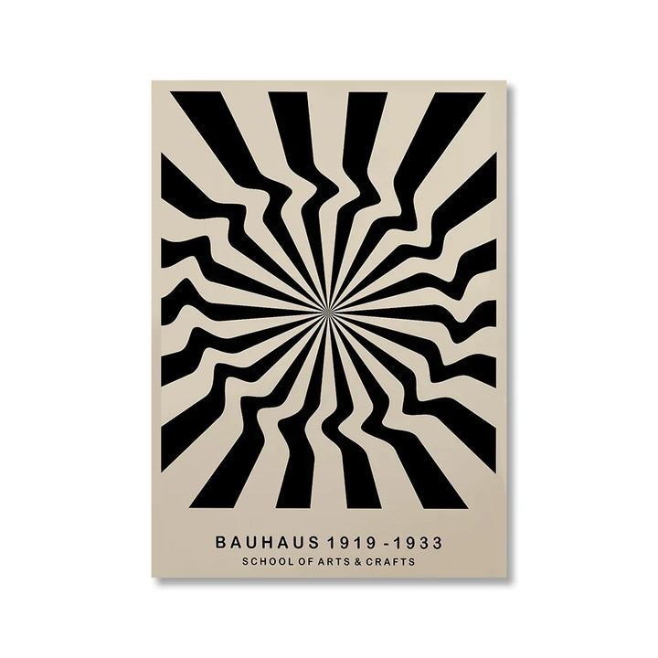 Vintage Retro Geometric Abstract Bauhaus Expo Kunst Galerie Poster Wandkunst Feine Kunst Leinwanddrucke Bilder Für Wohnzimmer Esszimmer Home Office Dekor | Karnz
