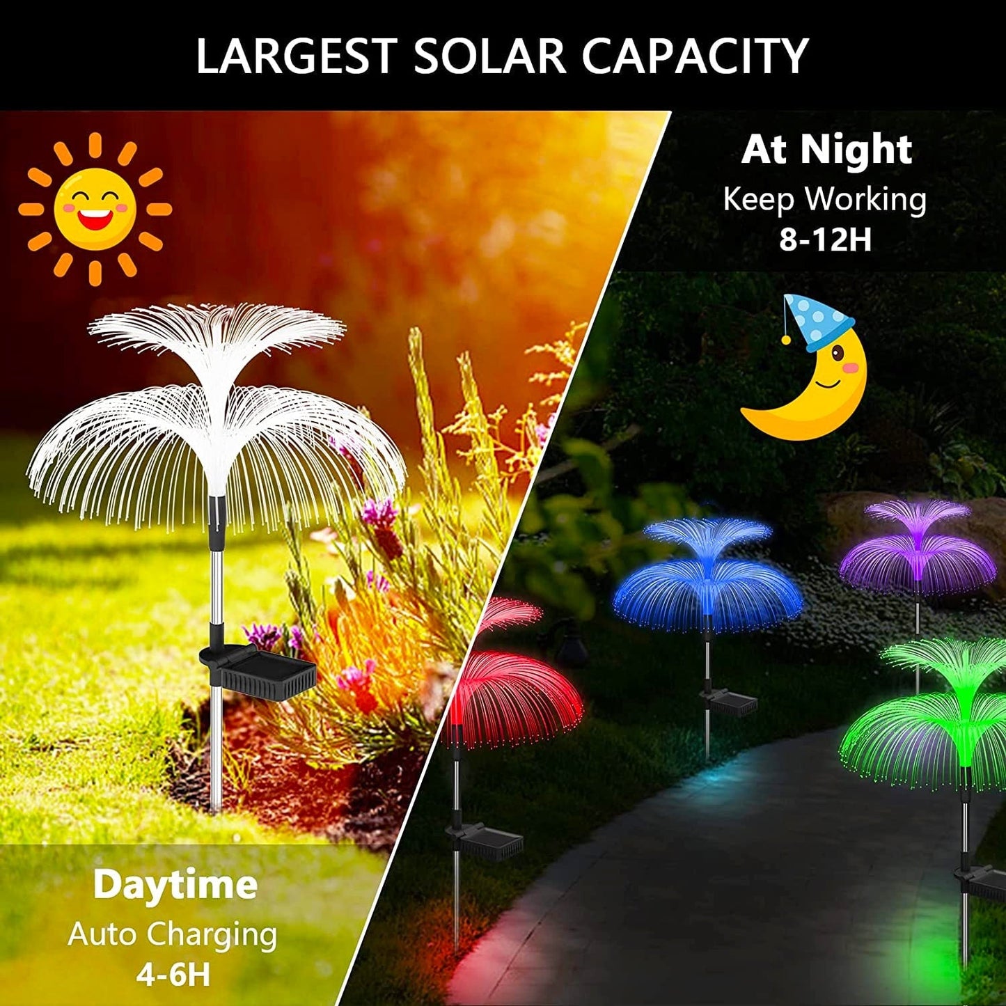 Solarbetriebene schwebende Quallen Gartenlichter | Karnz