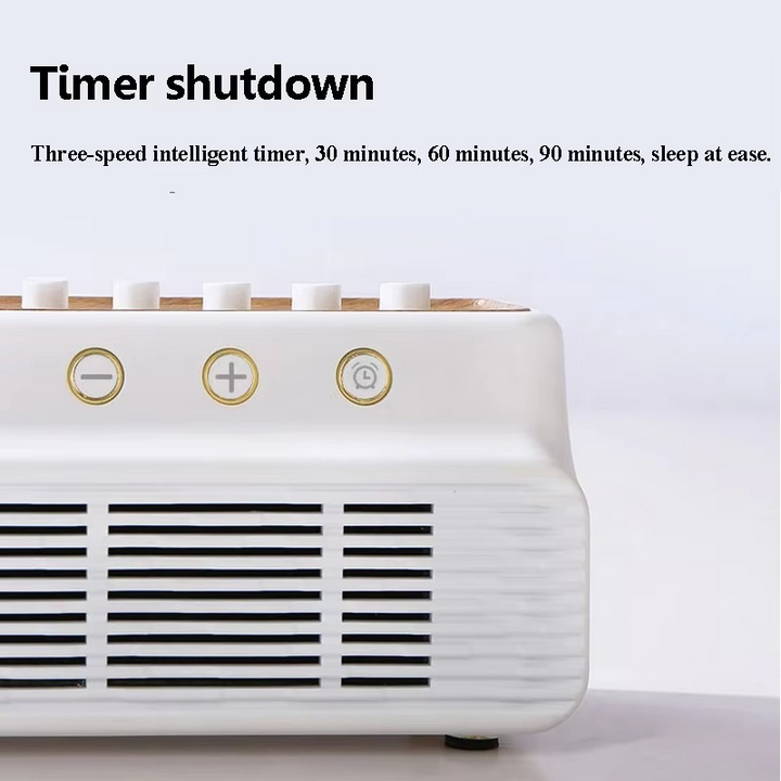 Tragbarer Bluetooth-Lautsprecher mit weißem Rauschen, Naturgeräuschen und Schlaftimer