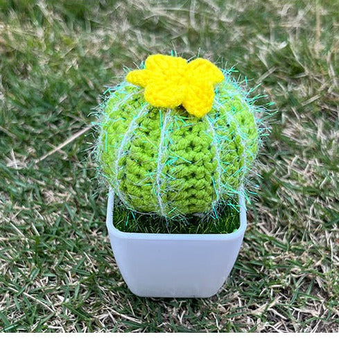 Handgestrickte Kaktee